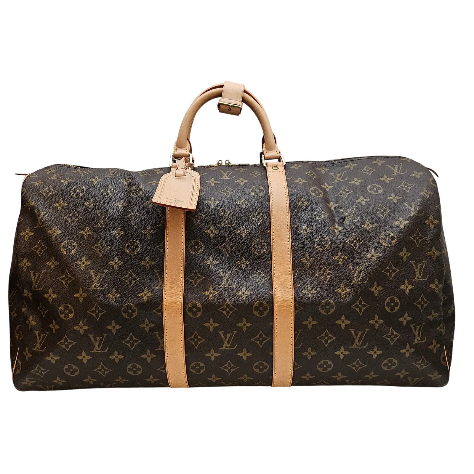 Louis Vuitton Monogram Keepall 55 Travel Duffle Bag