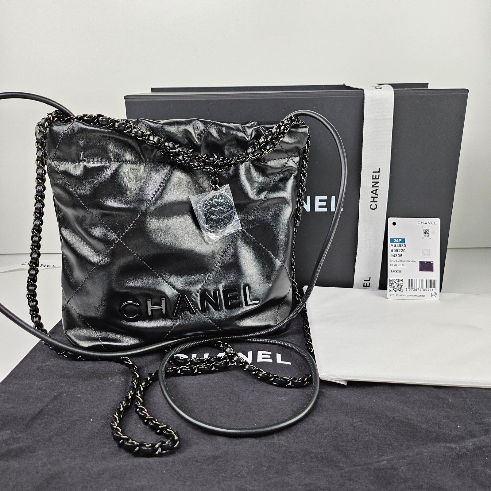 Chanel 22 Mini So Black Crossbody Bag