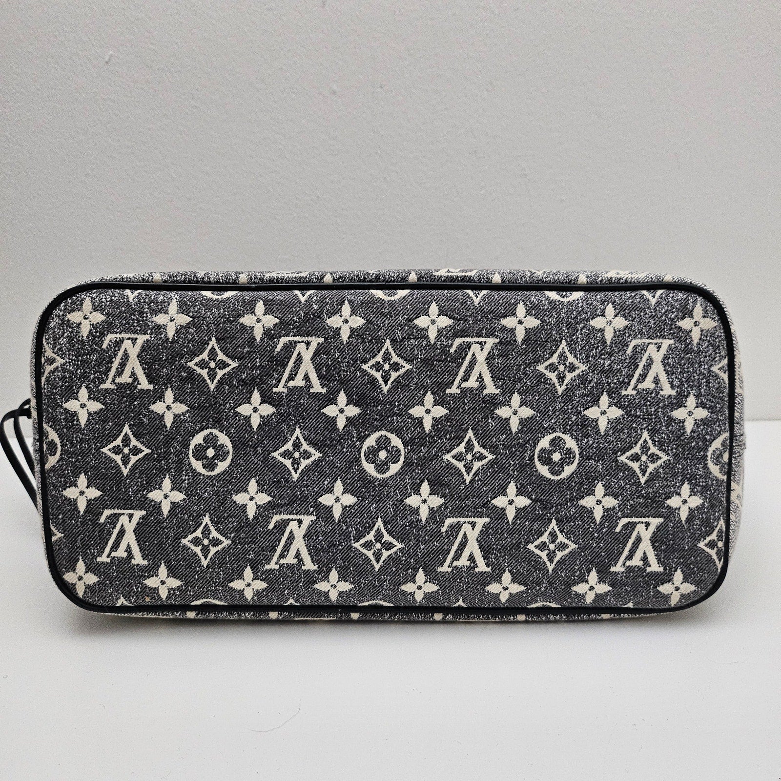 Louis Vuitton Denim Monogram Jacquard Neverfull MM Tote Grey