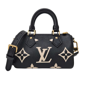 Louis Vuitton Empreinte Monogram Giant Nano Speedy Black White