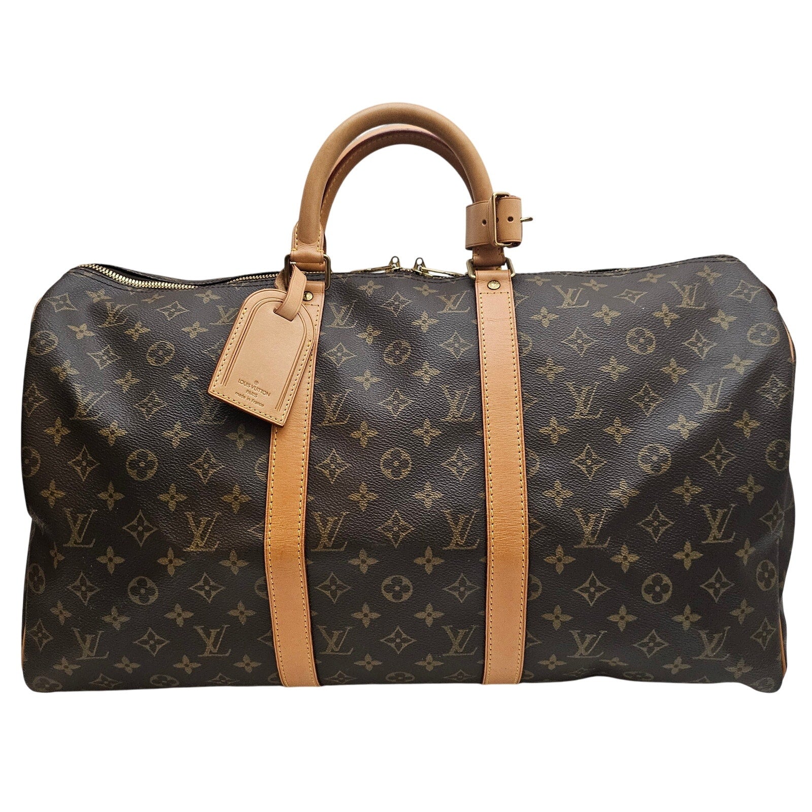 Louis Vuitton Monogram Keepall 50 Travel Duffle Bag