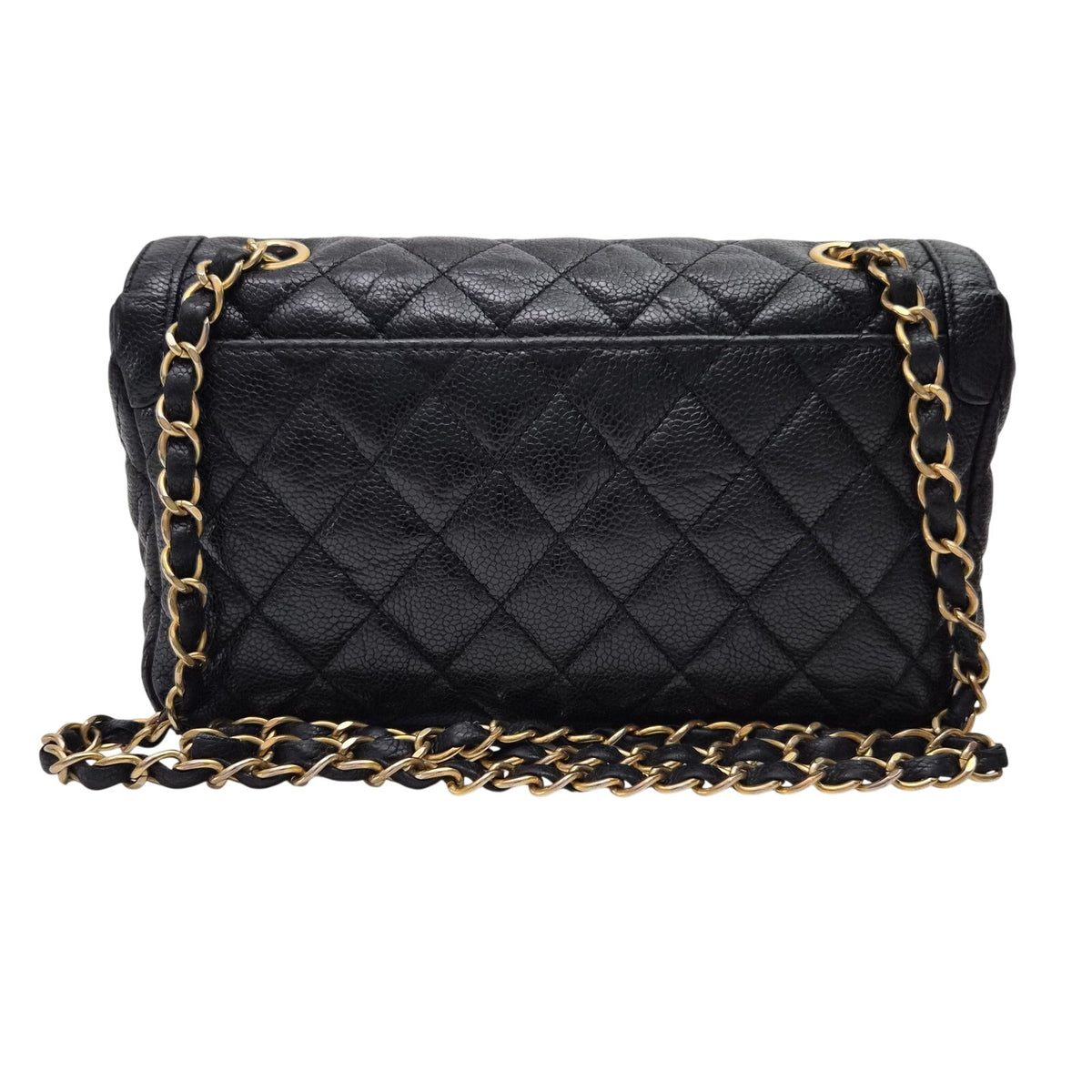 Chanel Crumpled Caviar Leather Flap Bag