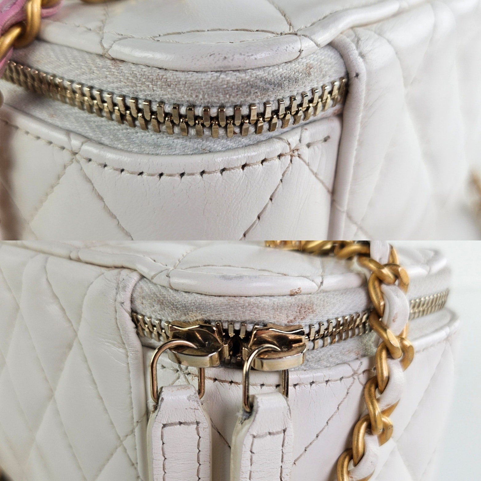 Chanel White Pick Me Up Vanity Crossbody Bag