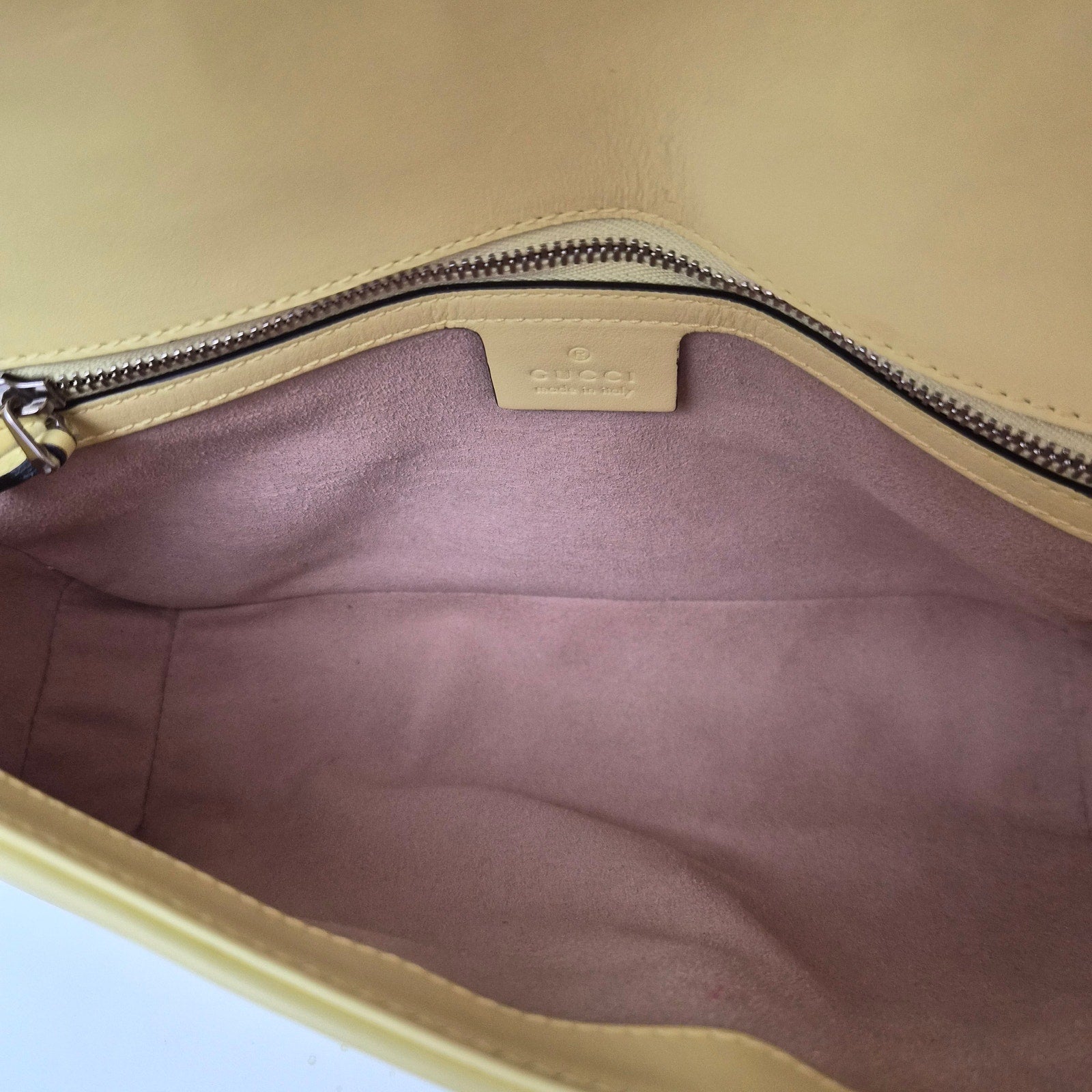 Gucci Marmont Small Leather Shoulder Bag Yellow