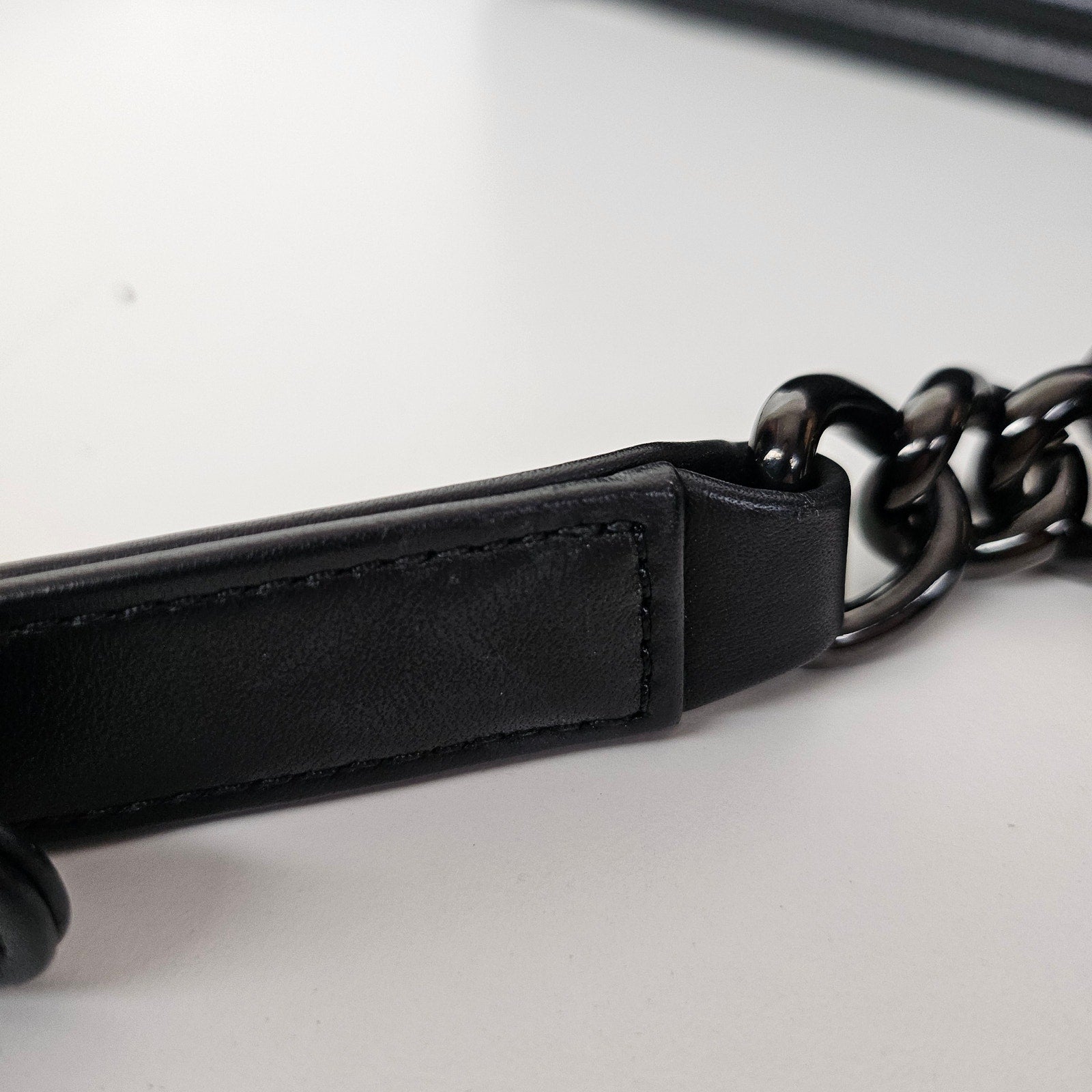 Chanel So Black Small Boy Lambskin Shoulder Bag