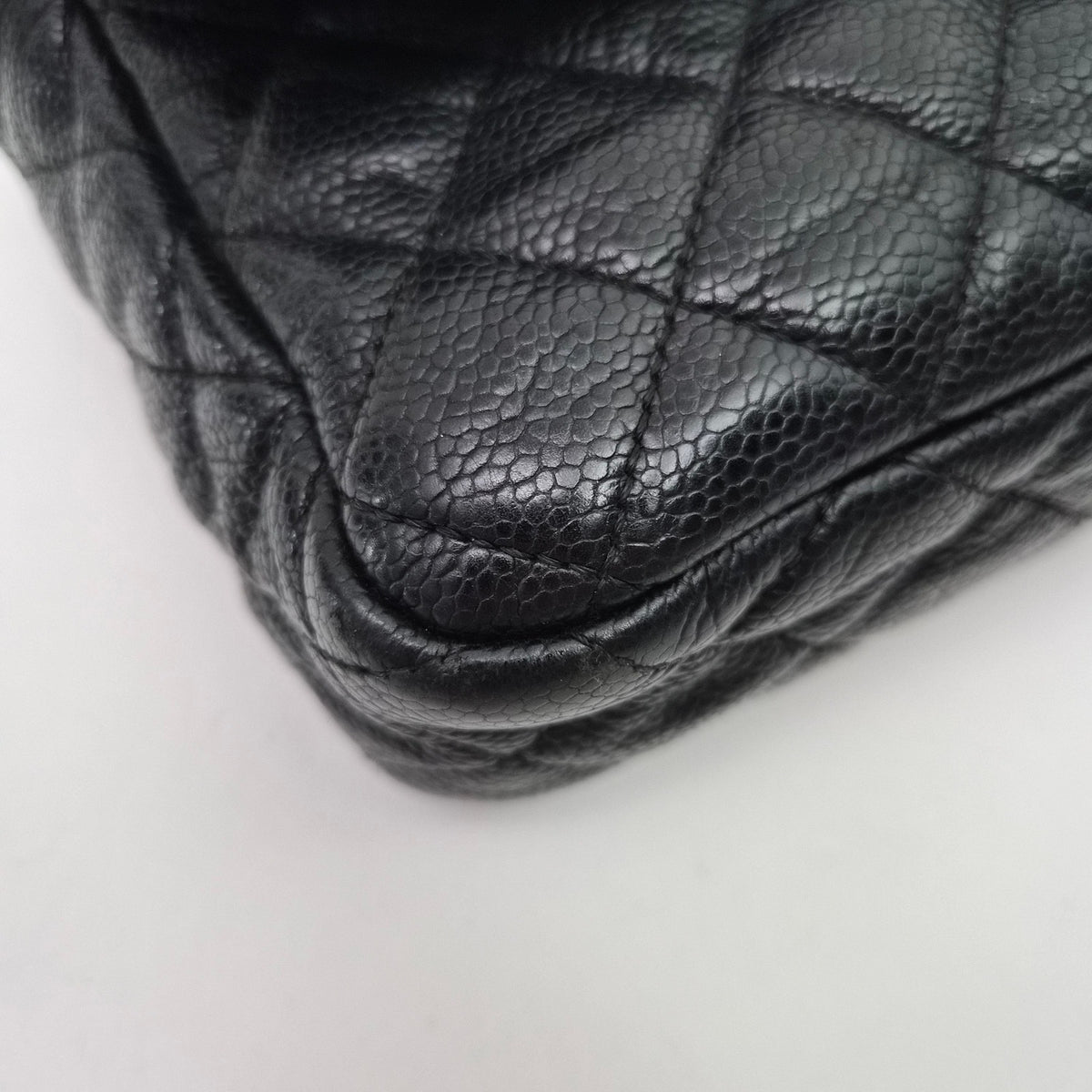 Chanel Crumpled Caviar Leather Flap Bag