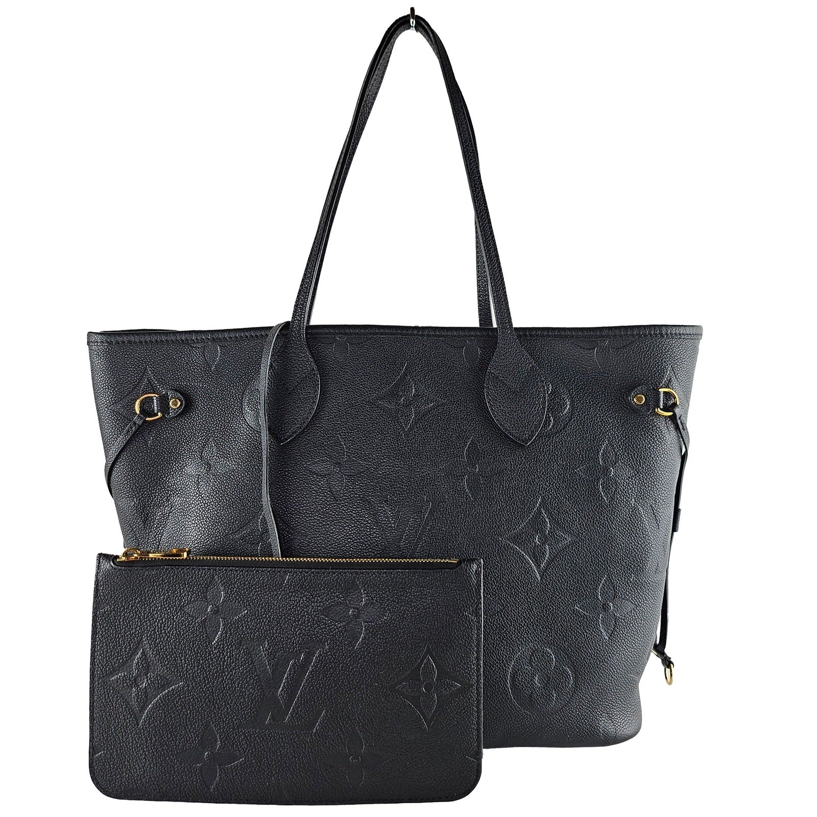 Louis Vuitton Empreinte Monogram Giant Neverfull MM Black Tote