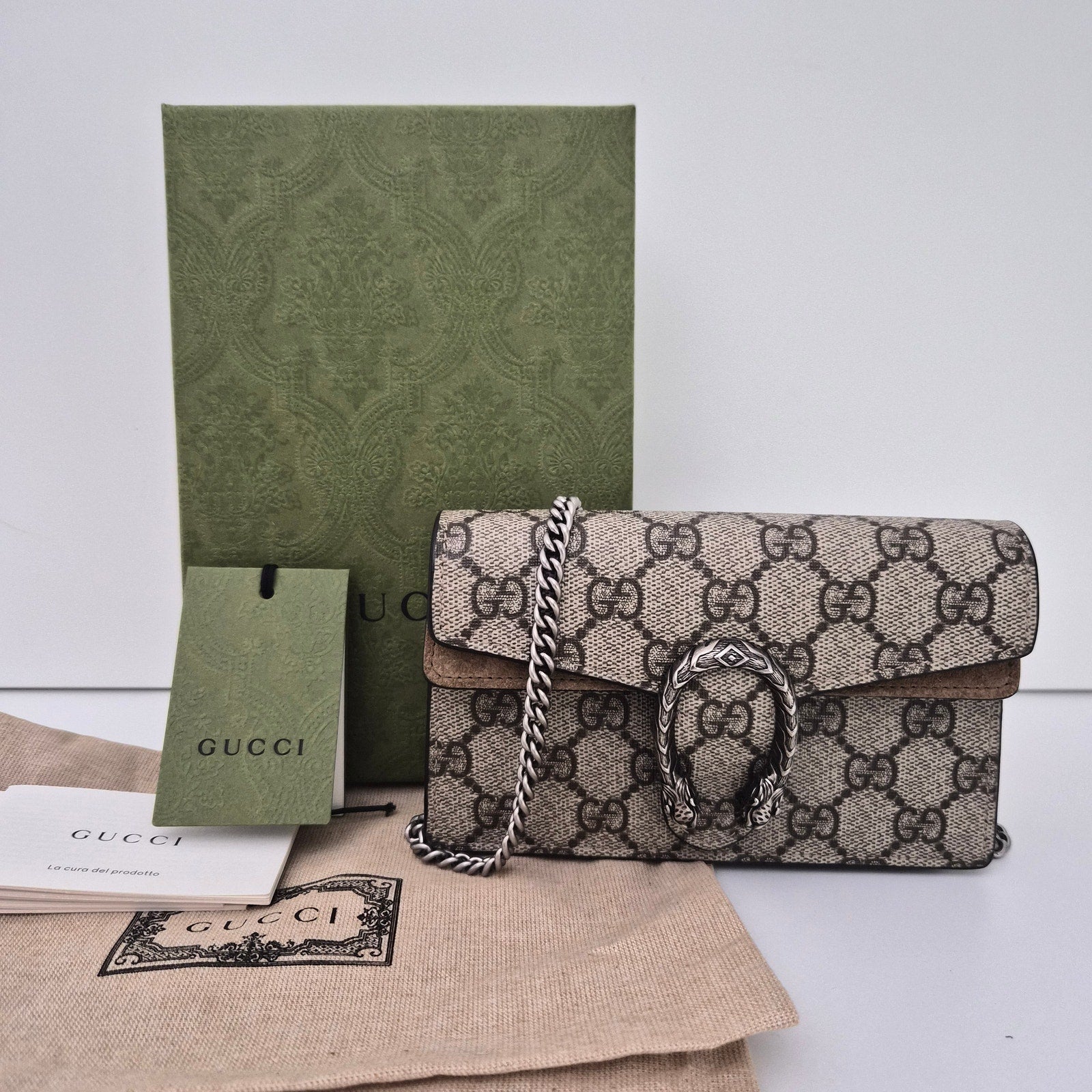 Gucci GG Ophidia Super Mini Dionysus Crossbody Bag