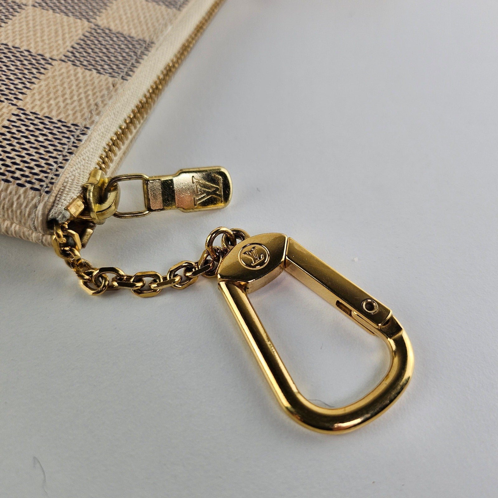 Louis Vuitton Damier Azur Key Pouch Wallet Coin Purse