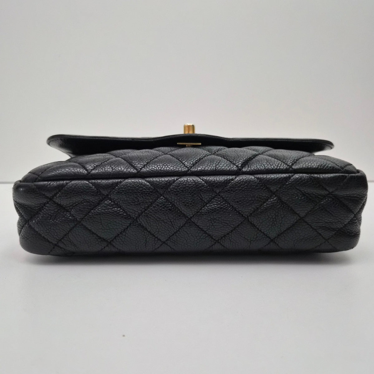 Chanel Crumpled Caviar Leather Flap Bag
