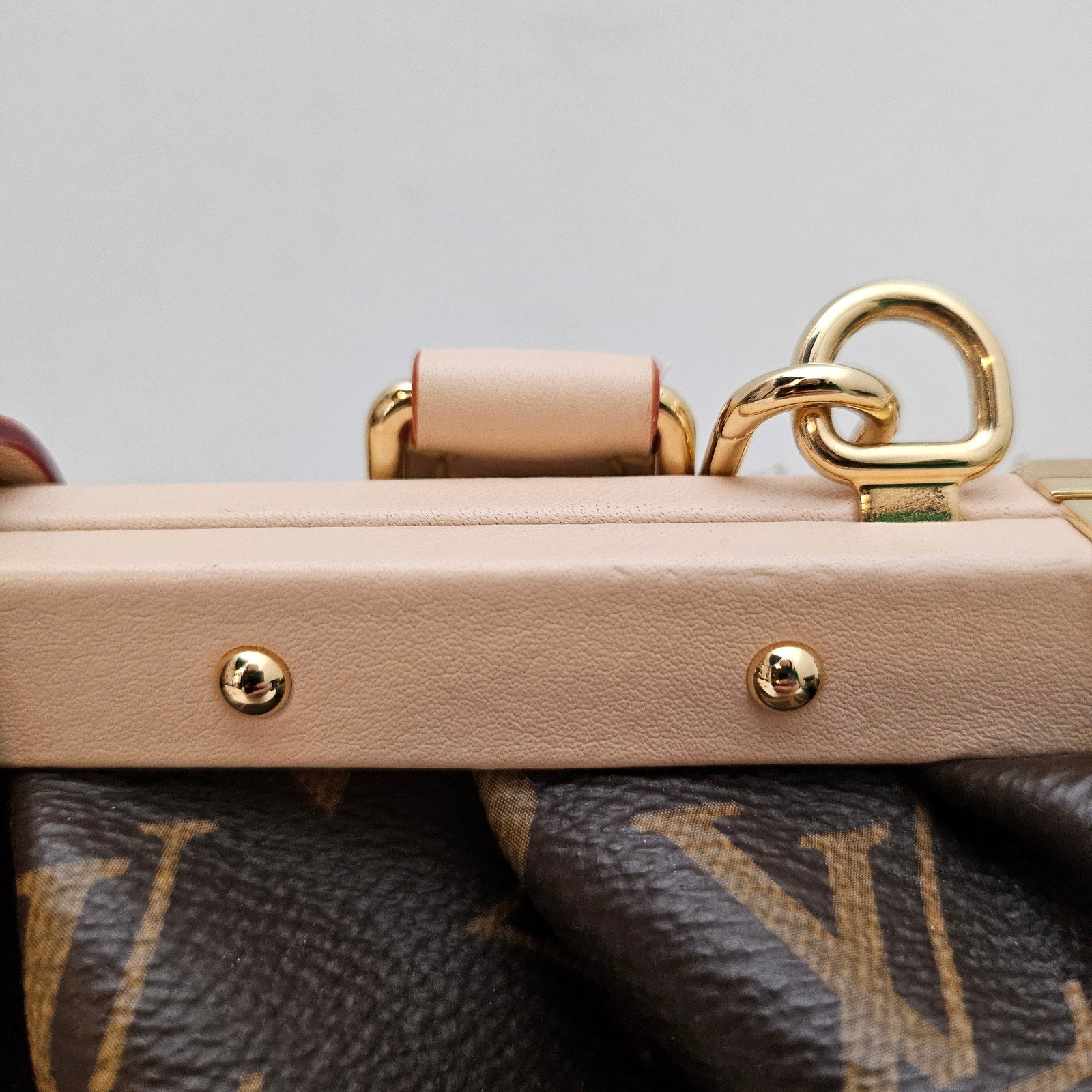 Louis Vuitton Monogram Top Handle Frame Clutch