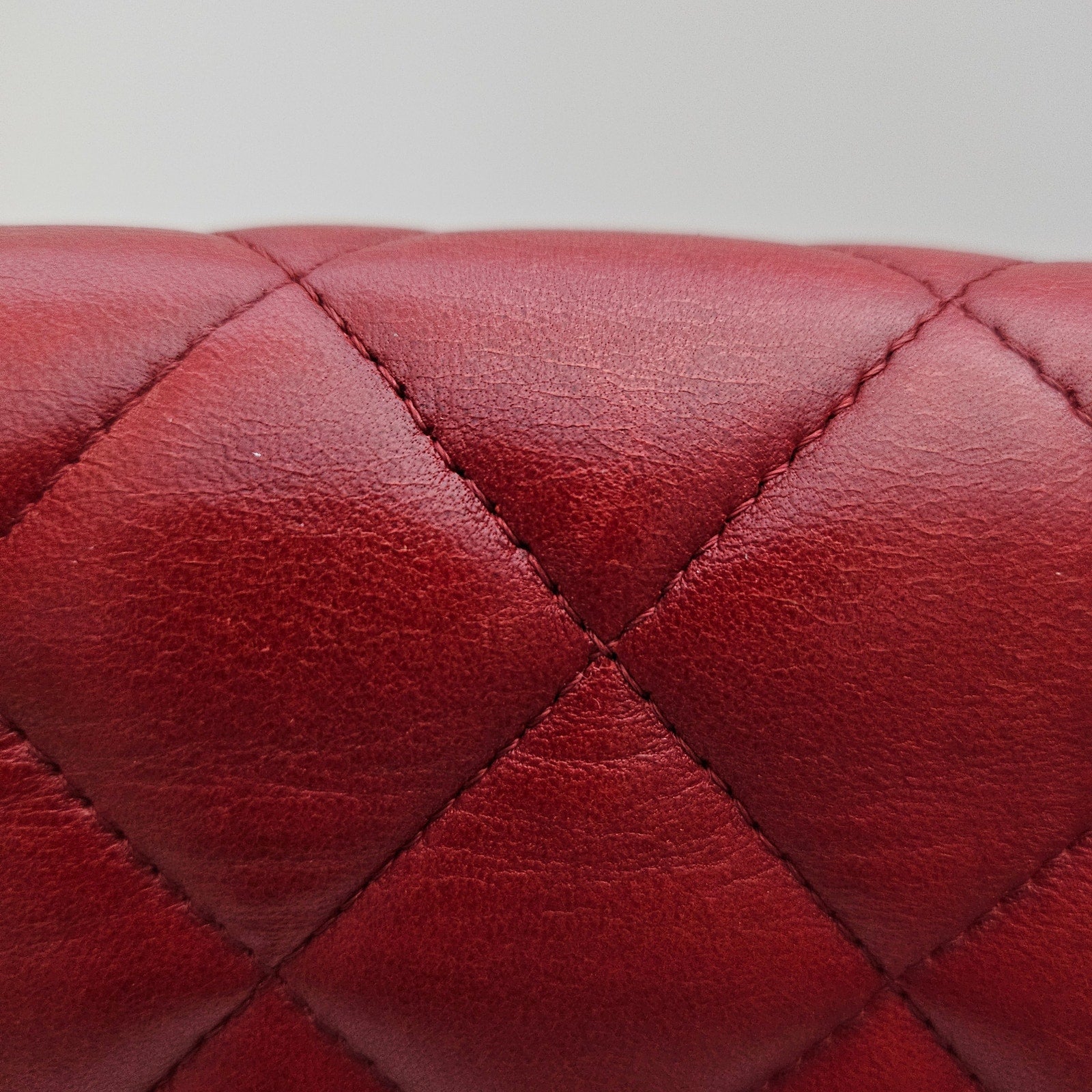 Chanel Burgundy Red Maxi Lambskin Classic Flap Bag