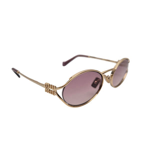 Miu Miu MU 52YS 5AK06S Gold Rose Women’s Sunglasses