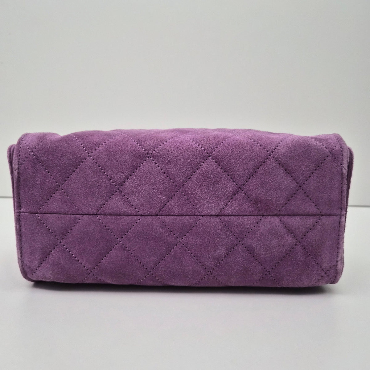 Chanel 25 Mini Purple Suede Shoulder Bag