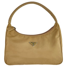 Load image into Gallery viewer, Prada Nylon Mini Hobo Tessuto Tan Shoulder Bag
