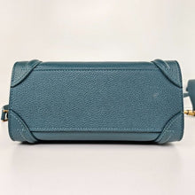 Load image into Gallery viewer, Celine Nano Grained Leather Luggage Crossbody Blue
