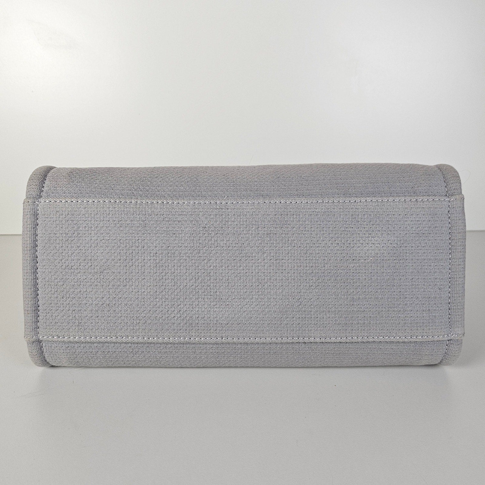 Chanel Small NM Deauville Canvas Tote Gris / Gray