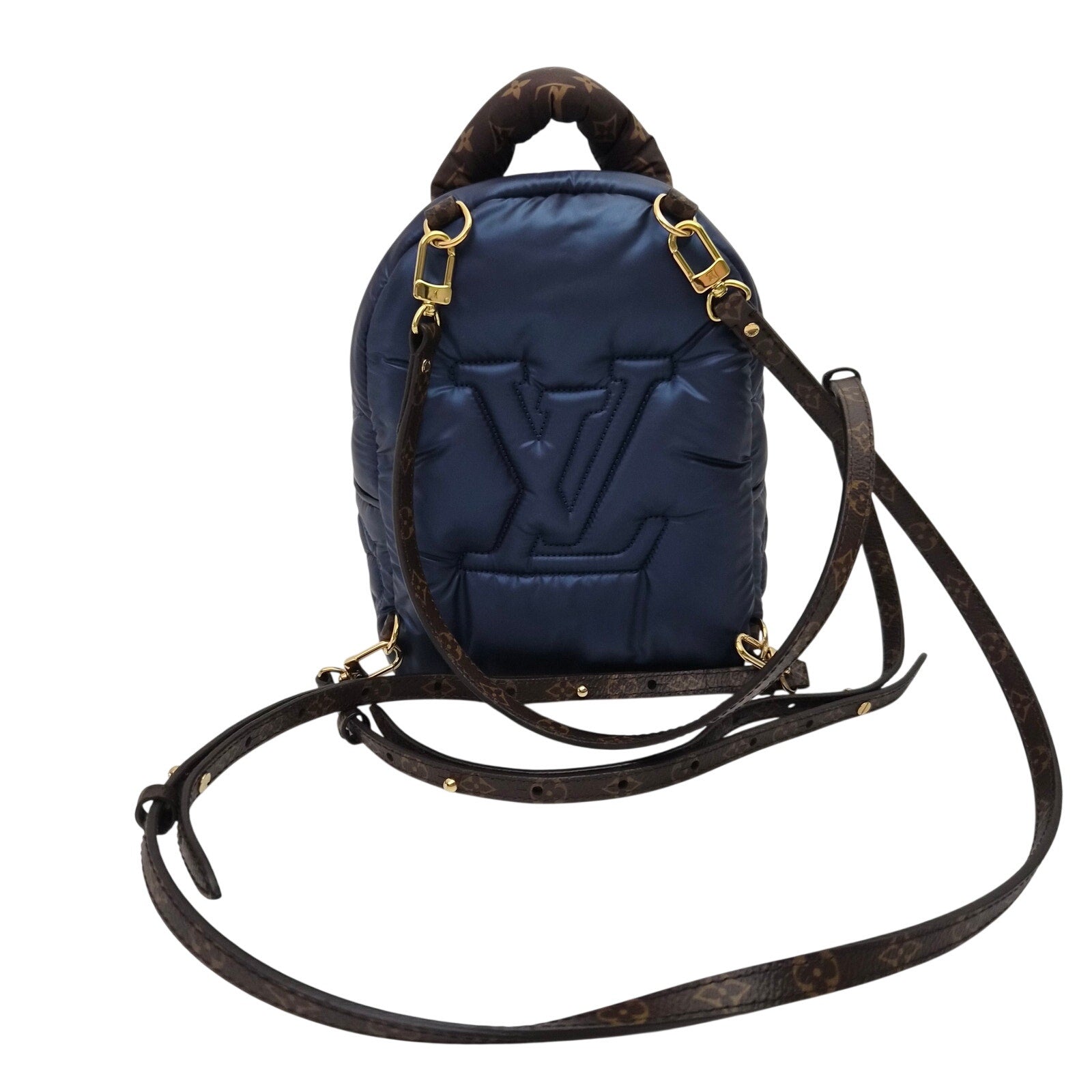 Louis Vuitton Limited Edition Nylon Navy Pillow Palm Springs Mini Backpack Bag