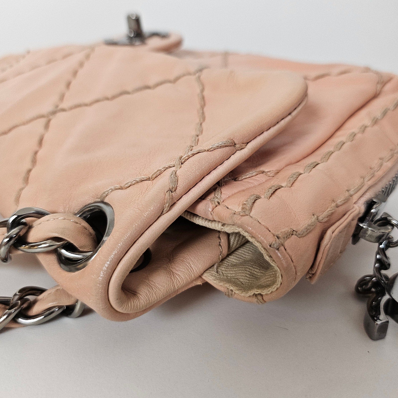 Chanel Ultimate Stitch Shoulder Bag Beige