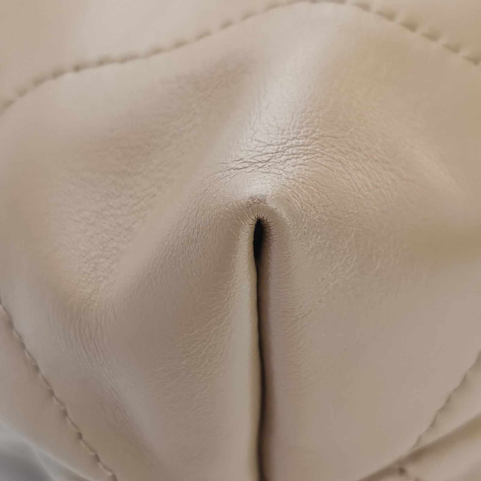 Chanel Shiny Calfskin Quilted Small Chanel 22 Hobo Beige Brown