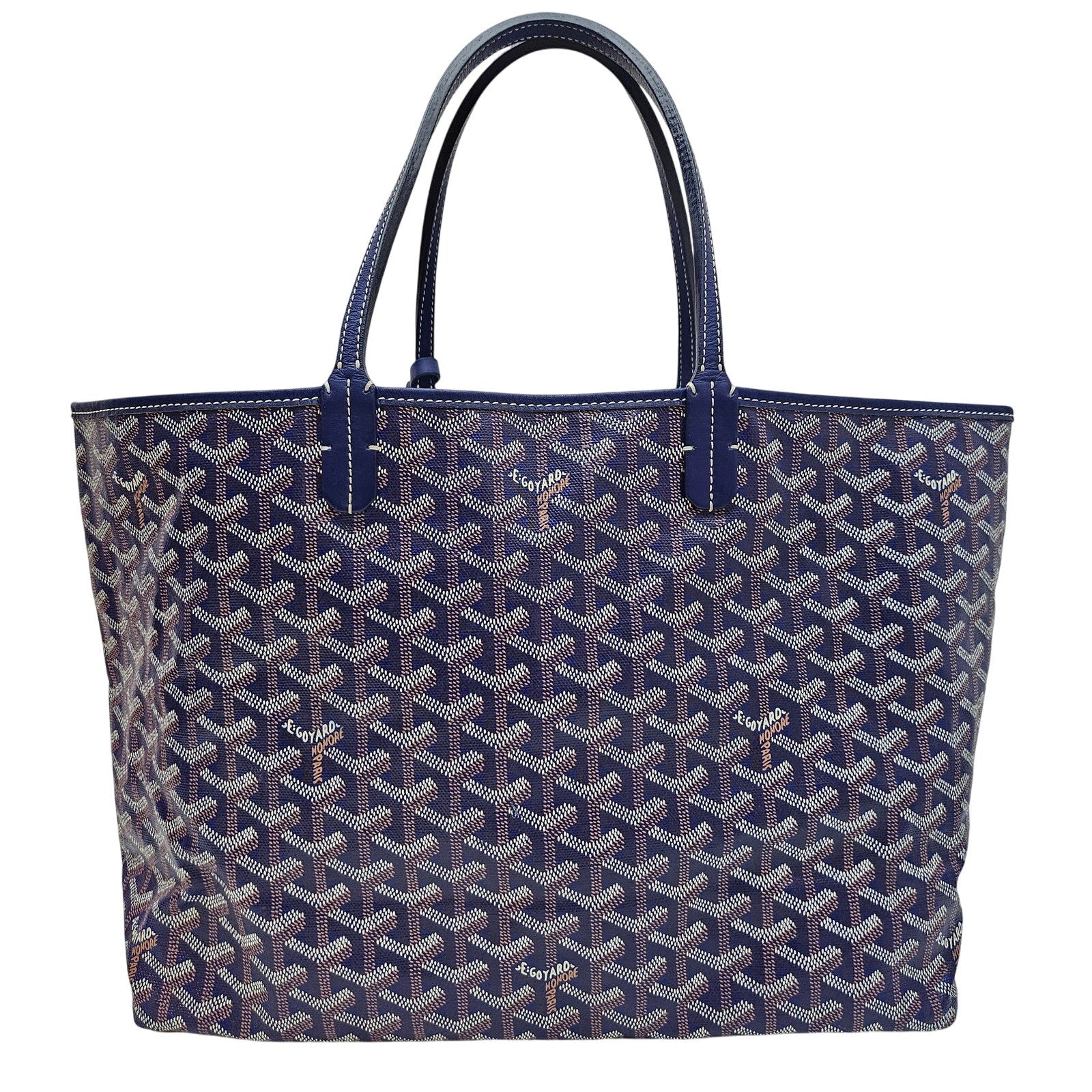 Goyard Goyardine Saint Louis PM Tote Blue