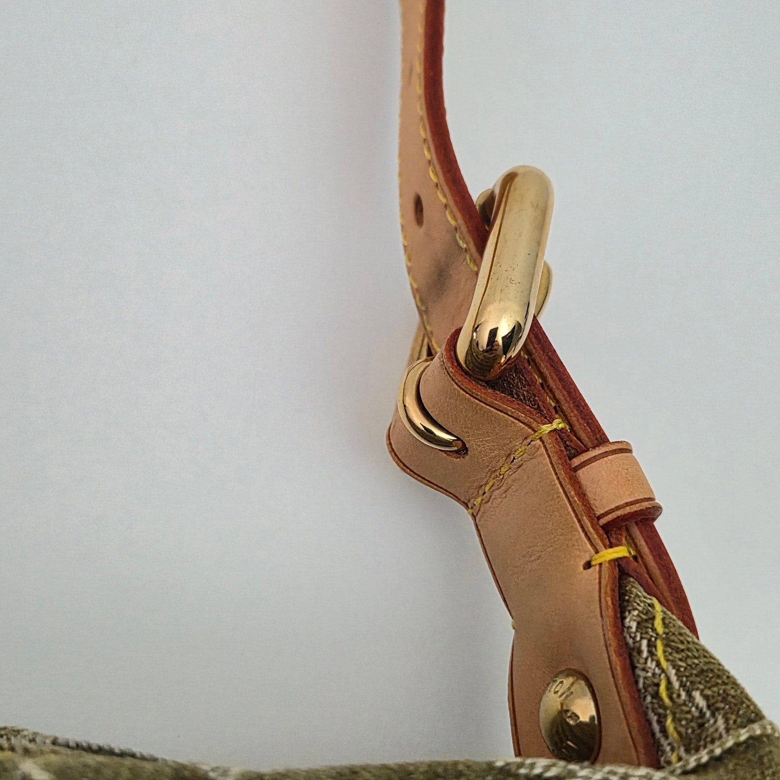 Louis Vuitton Green Denim Monogram Denim Baggy PM Bag
