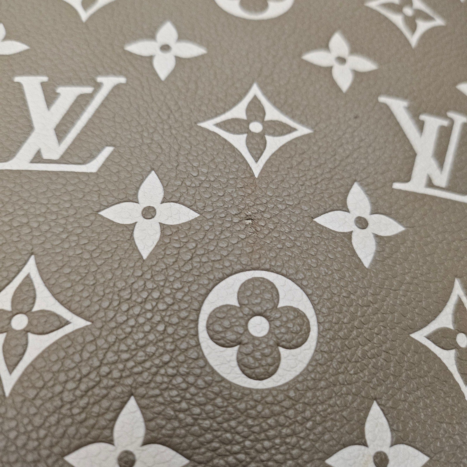 Louis Vuitton Neverfull NM Tote Spring in the City Monogram Empreinte Leather MM Kaki/Beige/Crea