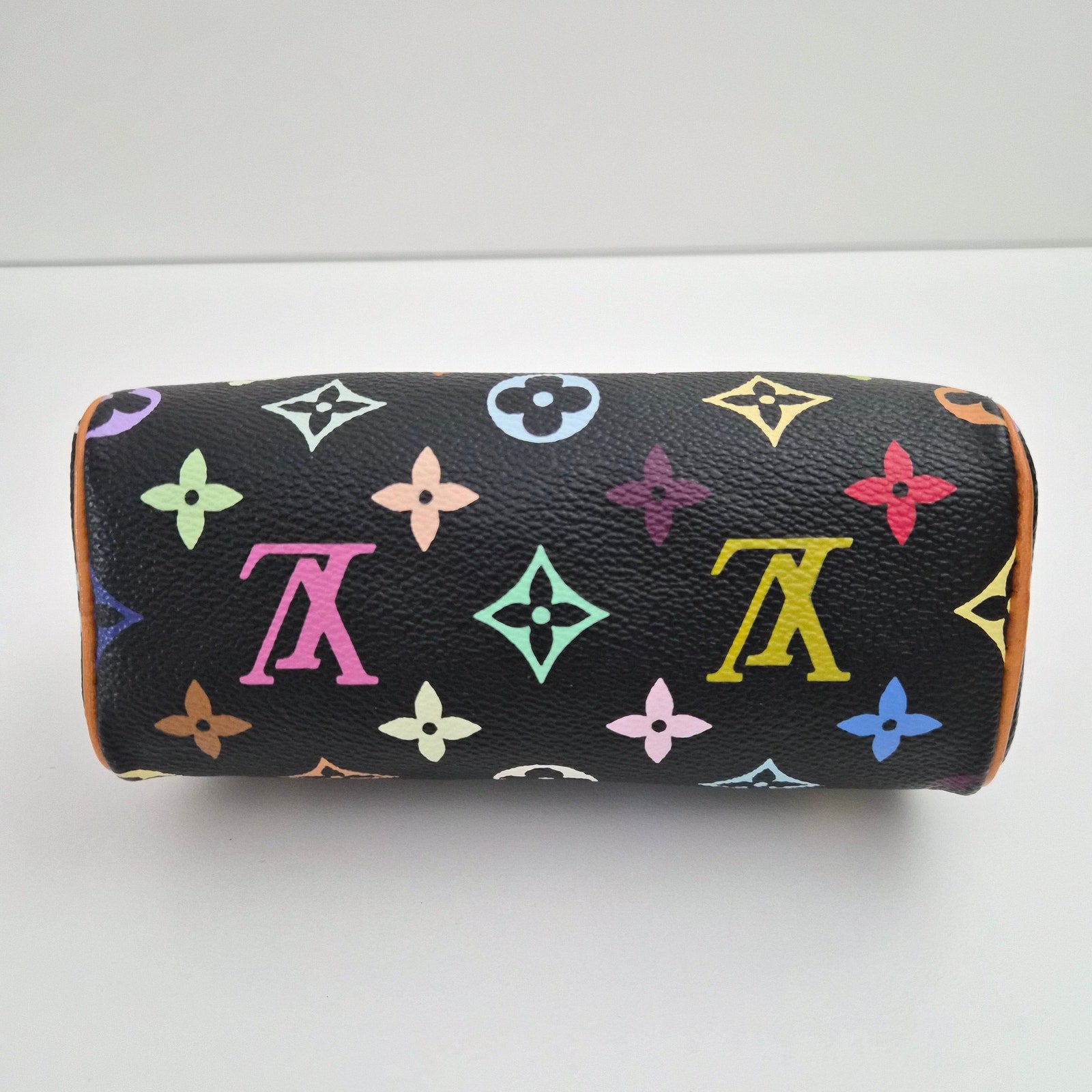 Louis Vuitton Takashi Murakami Black Multicolor Mini Speedy