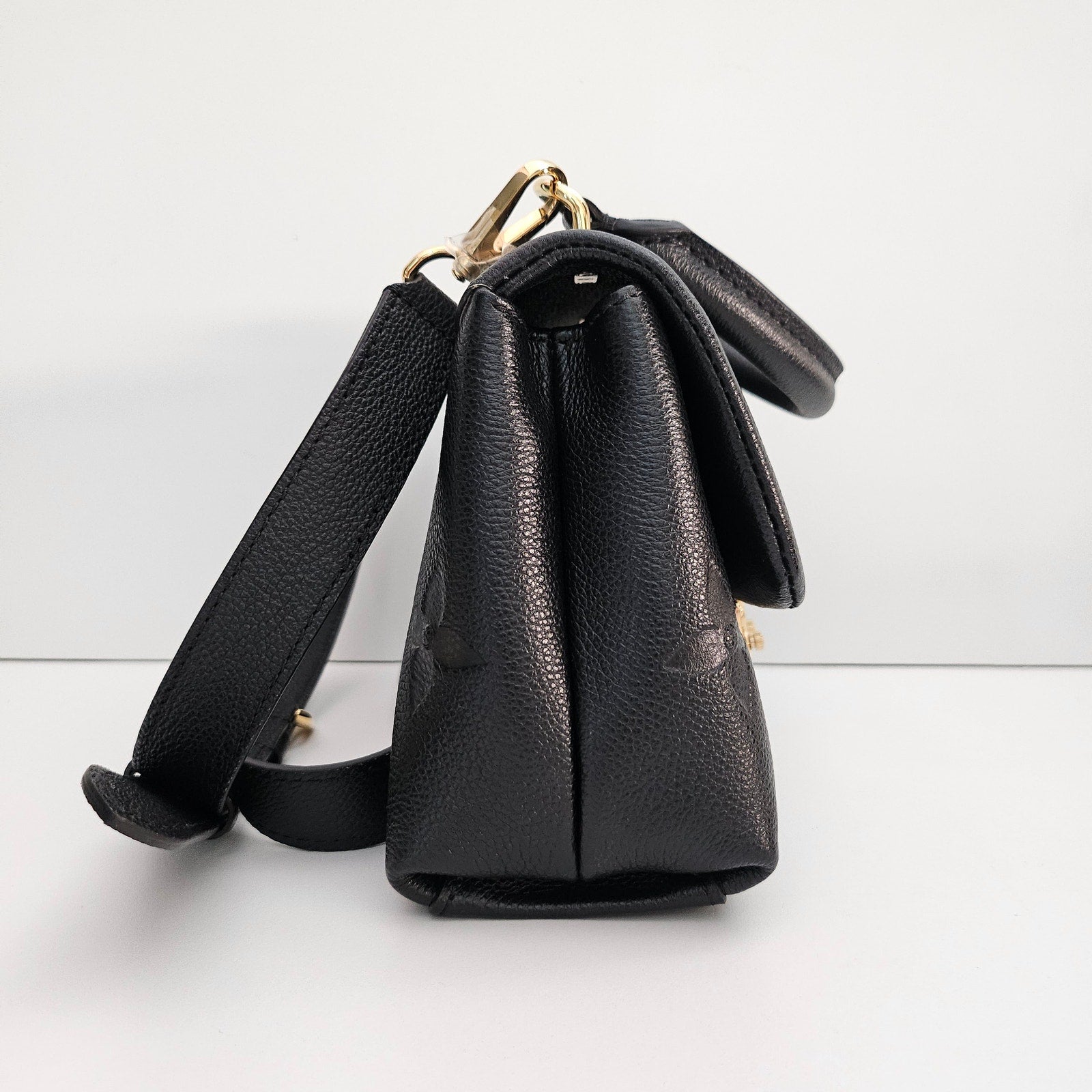 Louis Vuitton Madeleine BB Empreinte Leather Top Handle Bag Black