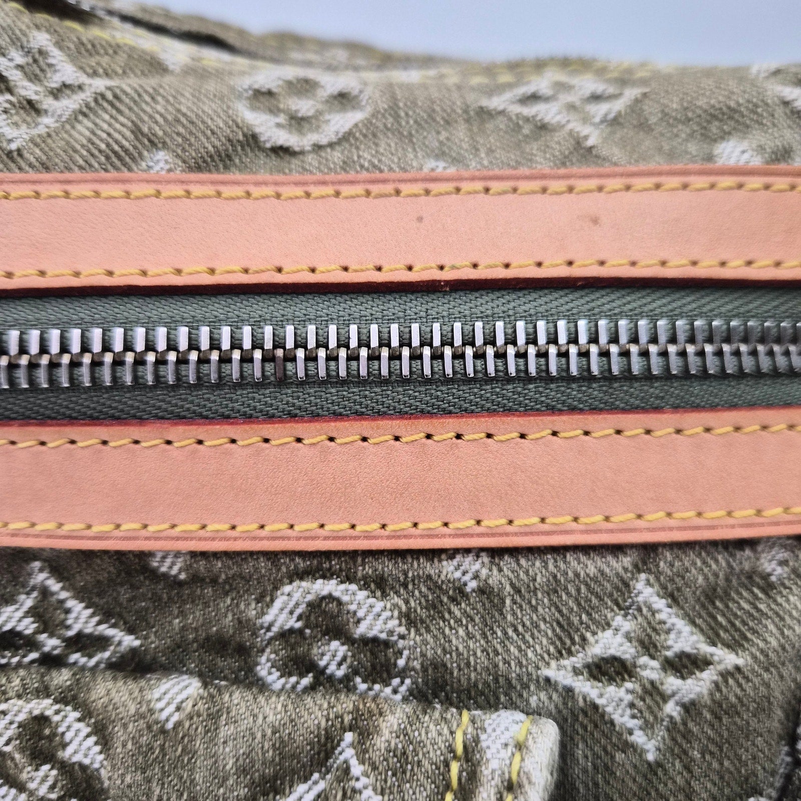 Louis Vuitton Green Denim Monogram Denim Baggy PM Bag