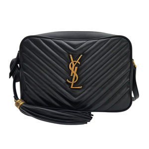 Saint Laurent Lou Black Quilted Leather Camera Crossbody Bag