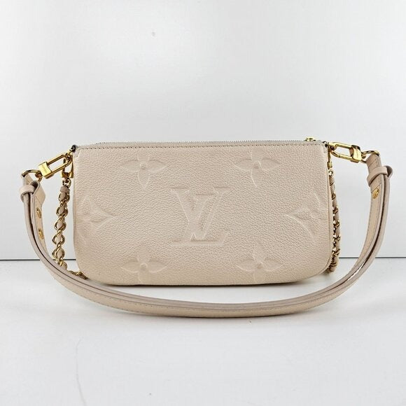 Louis Vuitton Empreinte Monogram Giant Multi Pochette Accessoires Cream