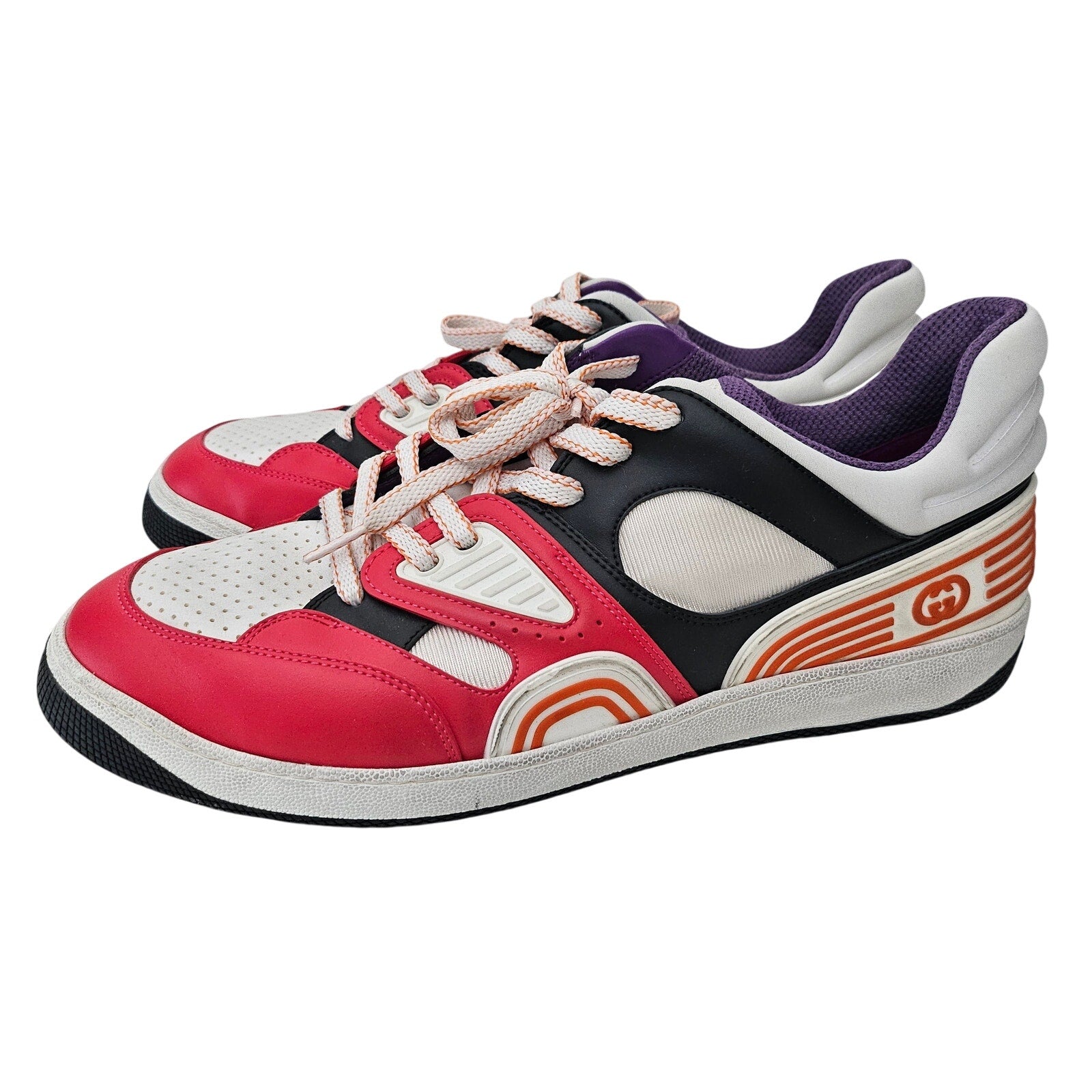 Gucci Men's Demetri Color Block Low Top Sneakers Size US 11.5