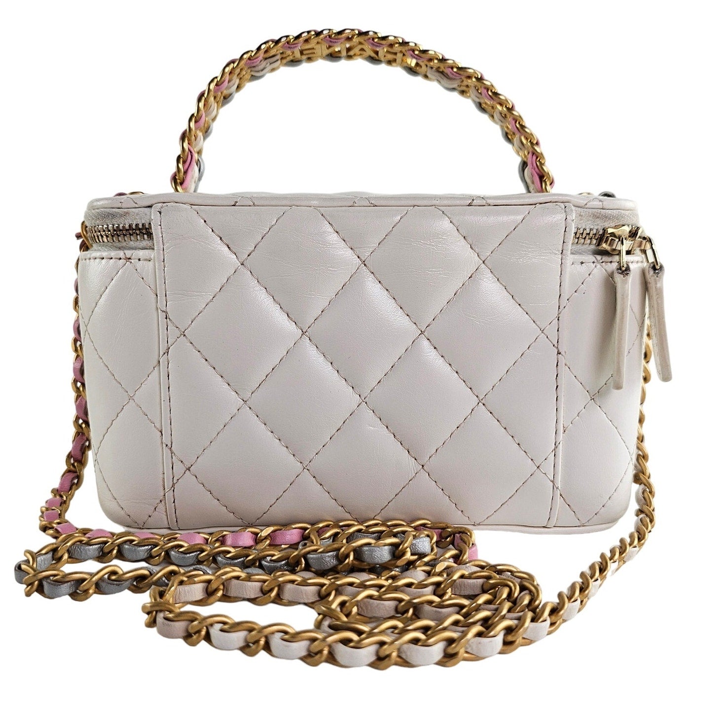 Chanel White Pick Me Up Vanity Crossbody Bag