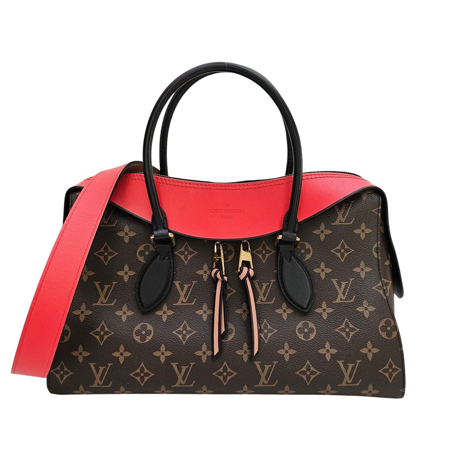 Louis Vuitton Tuileries Monogram Red Shoulder Bag
