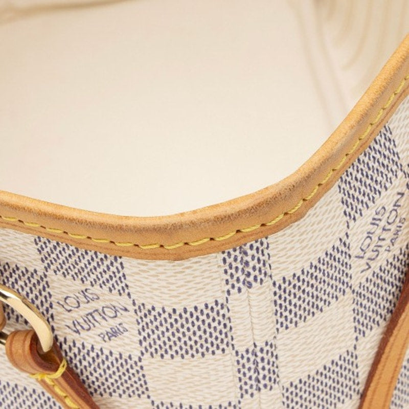 Louis Vuitton Neverfull Pm White Damier Azur Tote