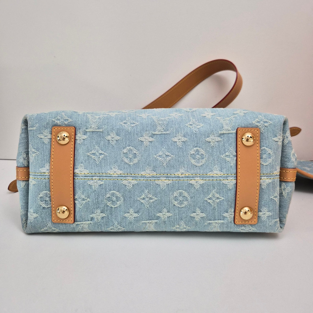 Louis Vuitton Monogram Denim CarryAll PM Sky Blue