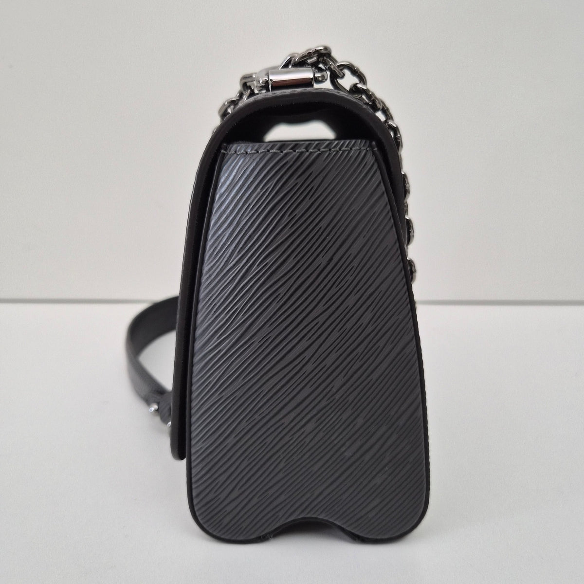 Louis Vuitton Epi Leather Twist MM Shoulder Bag Gray