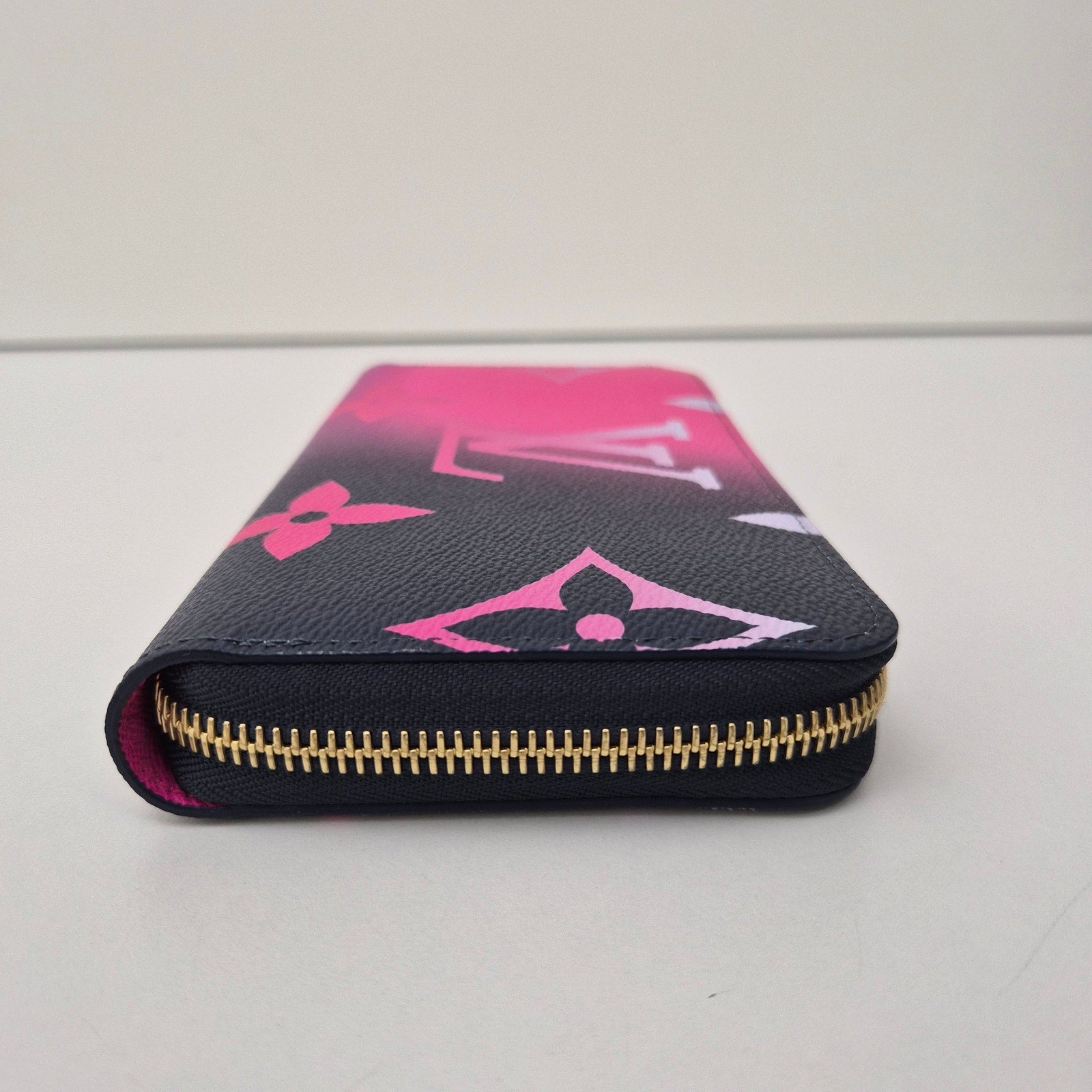 Louis Vuitton Monogram Giant Spring In The City Zippy Wallet Midnight Fuchsia