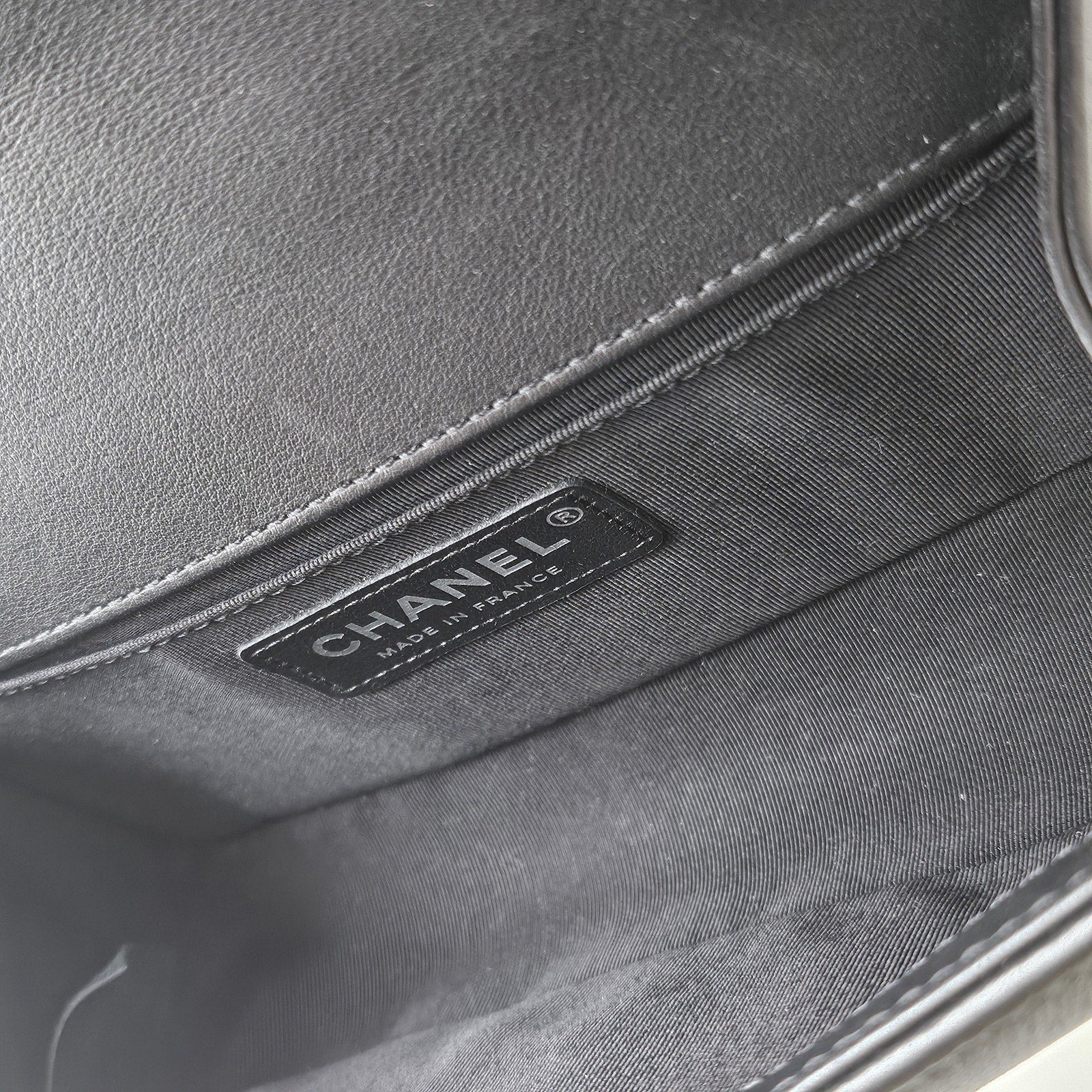 Chanel So Black Small Boy Calfskin Shoulder Bag