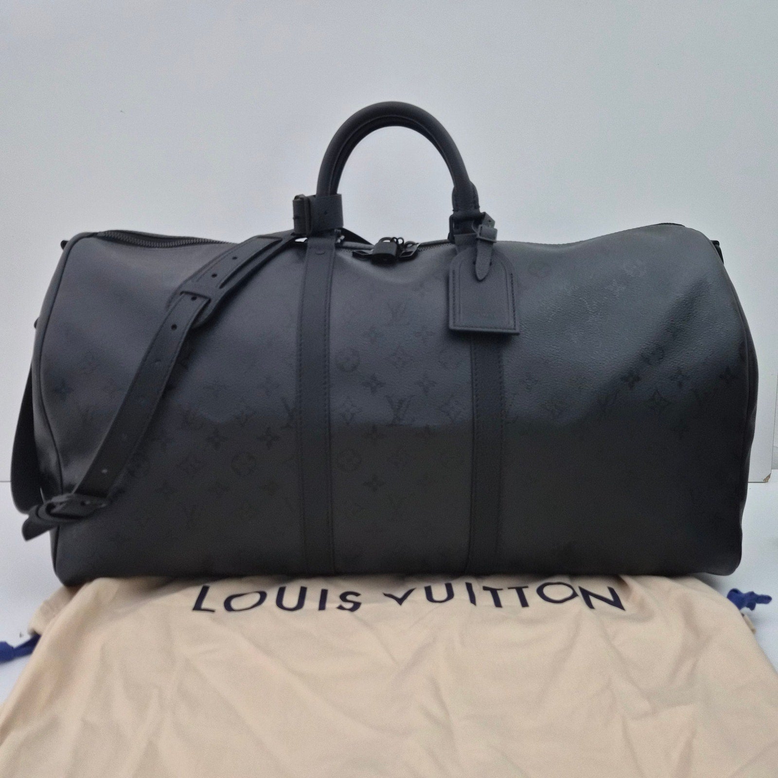 Louis Vuitton Monogram Eclipse Keepall Bandouliere 55