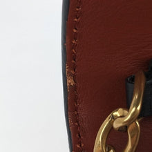 Load image into Gallery viewer, Prada Astrology Moon Stars Small Leather Cahier Brown
