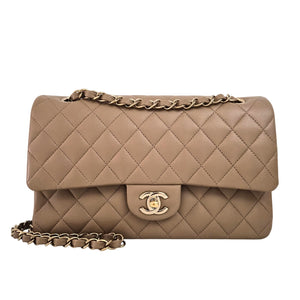 Chanel 22B Medium Classic Flap Lambskin Beige