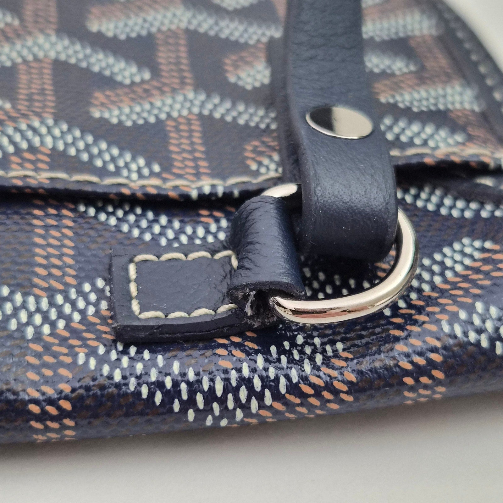 Goyard Goyardine Saint Louis PM Tote Navy