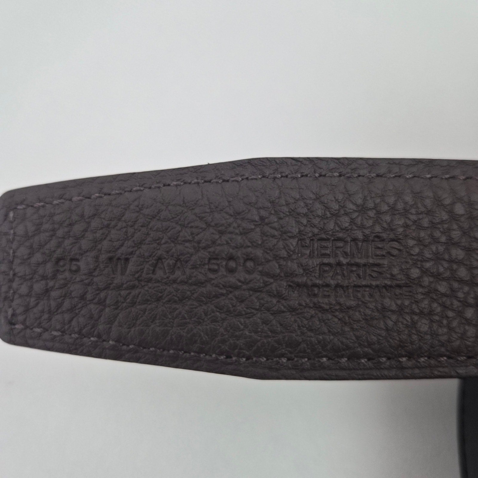 Hermes Men's H Reversible leather Belt 32 mm Size 95