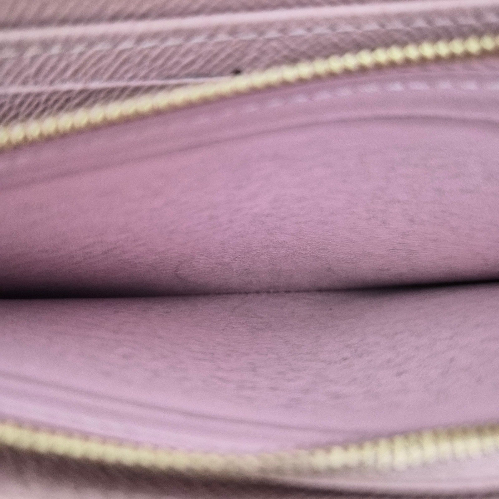 Louis Vuitton Monogram Zippy Wallet Pink Ballerine Interior