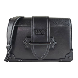 Prada Cahier So Black Hardware Small Crossbody