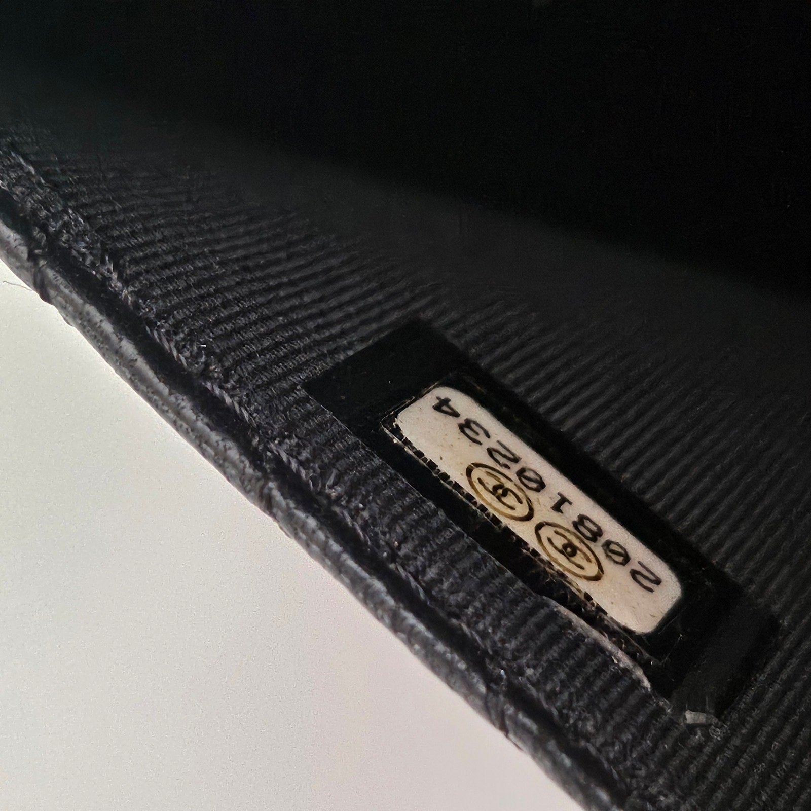 Chanel Chevron So Black Lambskin Wallet on Chain WOC