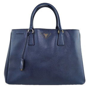 Prada Saffiano Leather Lux Large Tote Blue