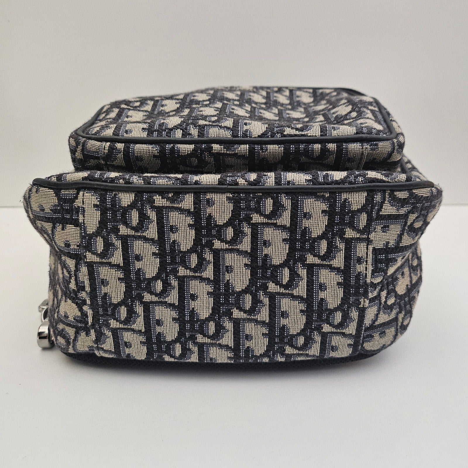 Christian Dior Oblique Mini Rider Backpack Black Blue